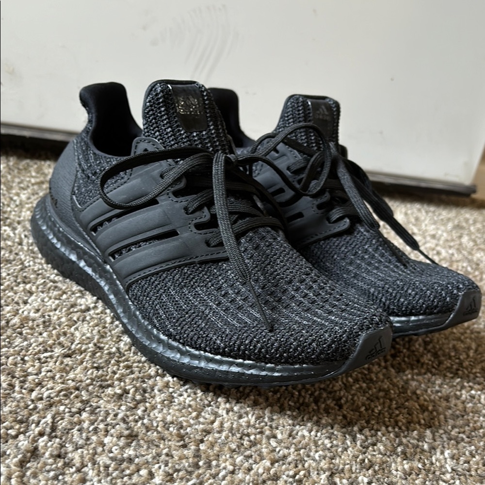 Adidas Black Ultra Boost Athletic Shoes